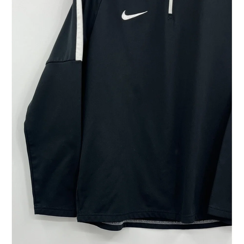 Nike Soccer Dri-Fit Academy Drill Black Half-Zip 839358-010 Youth Size XL